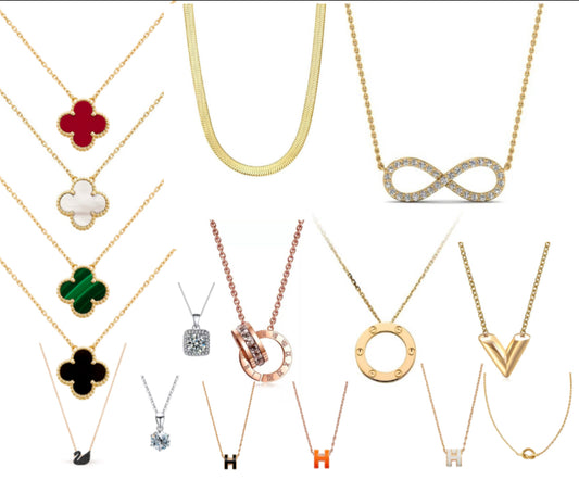 10 Stainless Steel Pendant Necklaces