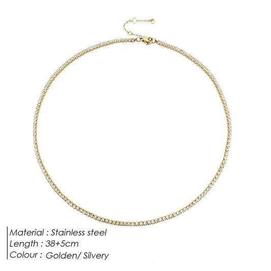 Dainty Tennis Necklace