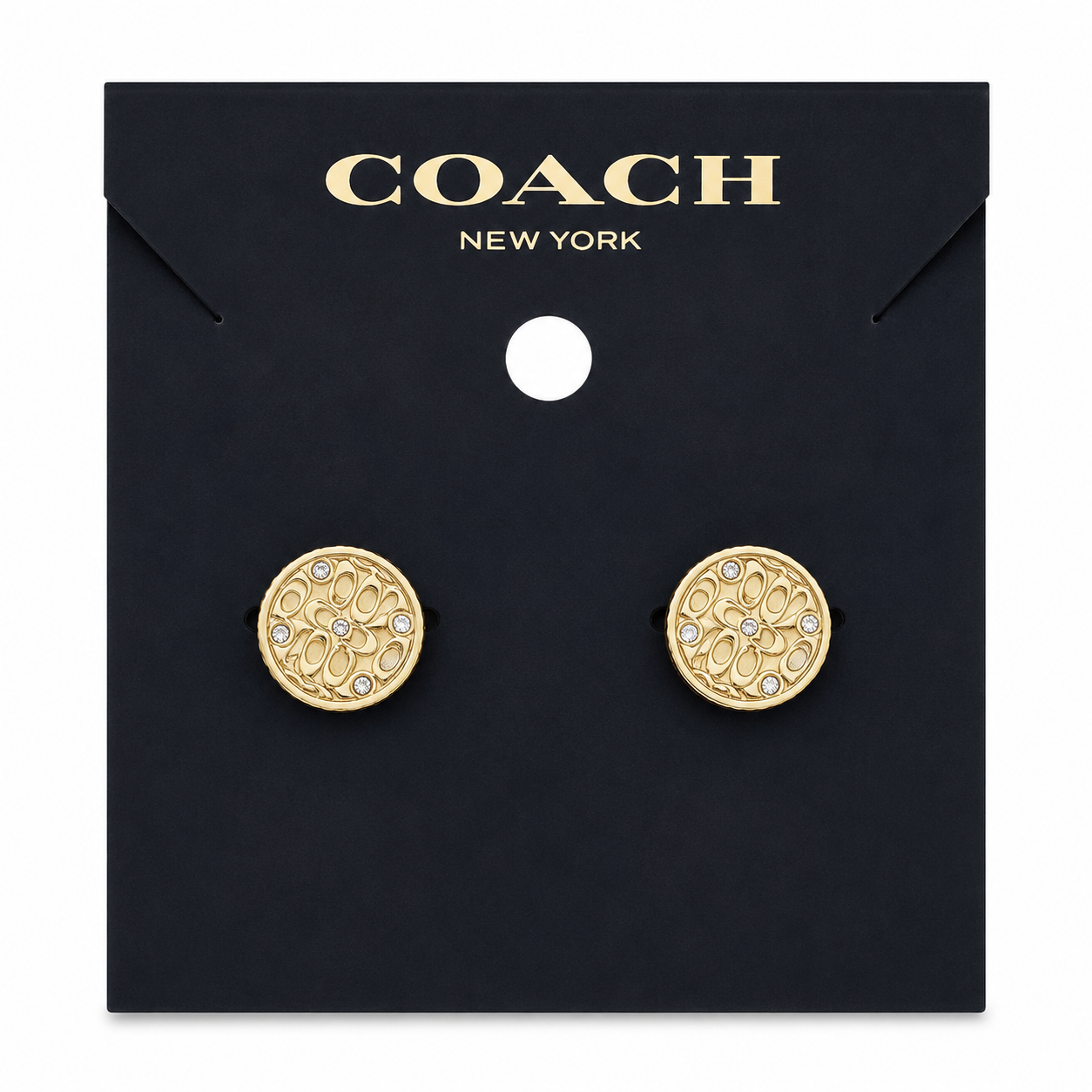 Coach Quilted Earrings