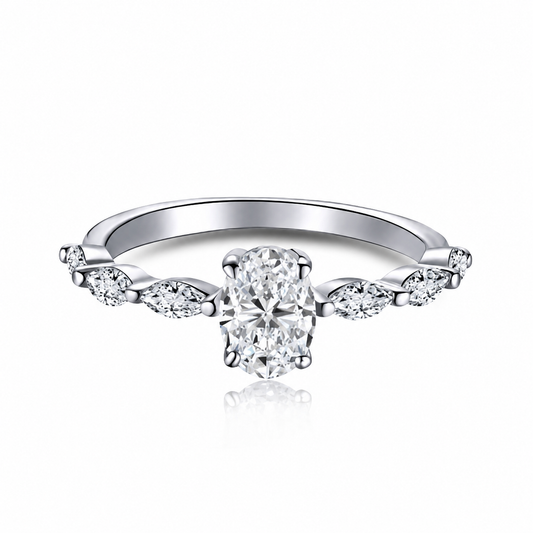 Moissanite Vine Engagement Ring