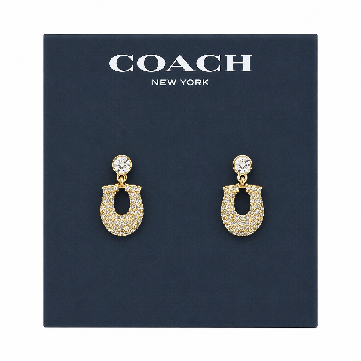 Coach Signature Incrusted Earrings