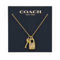 Coach Rainbow Padlock Necklace