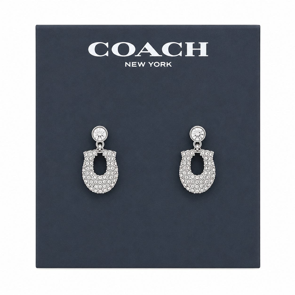 Coach Signature Incrusted Earrings