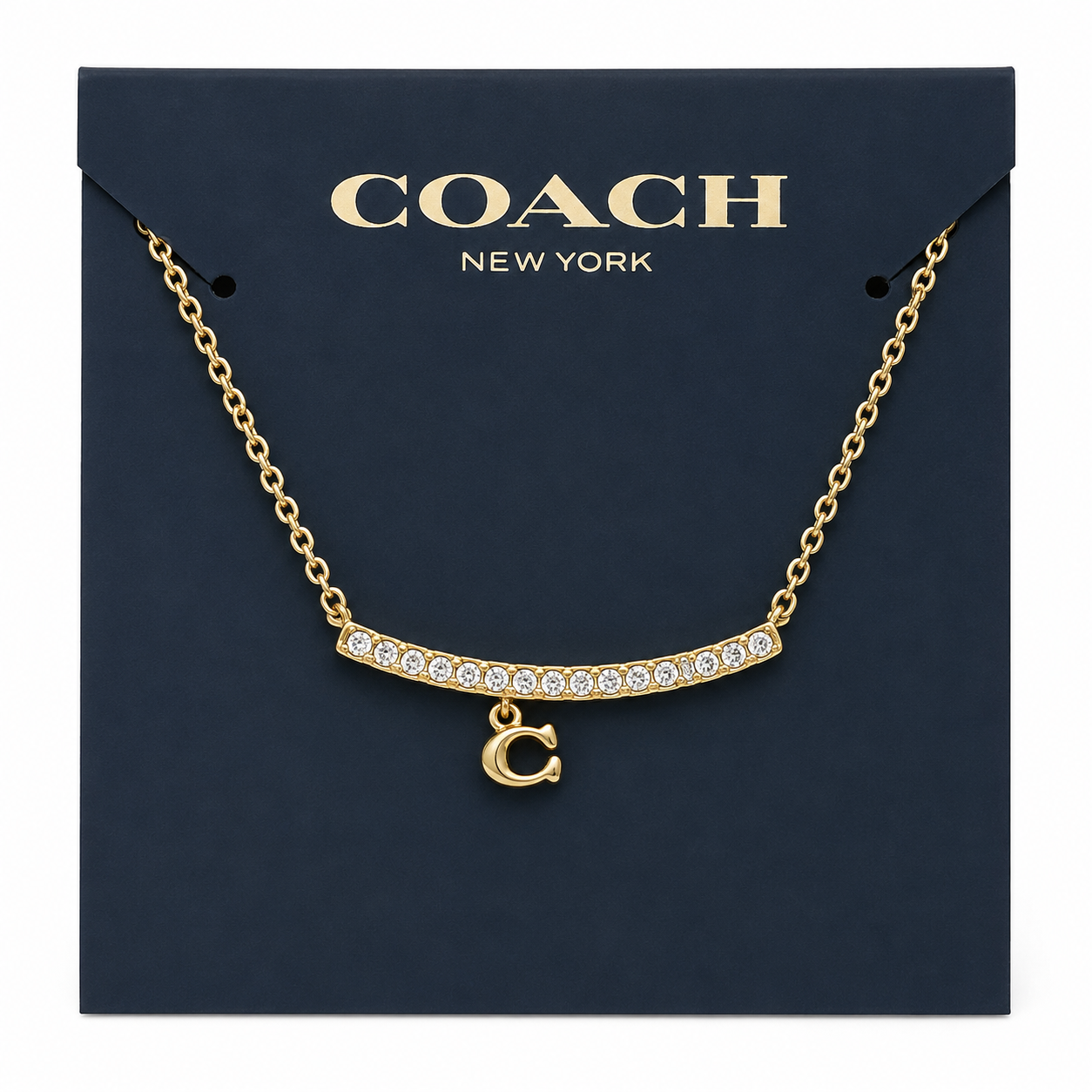 Coach Signature Bar Necklace