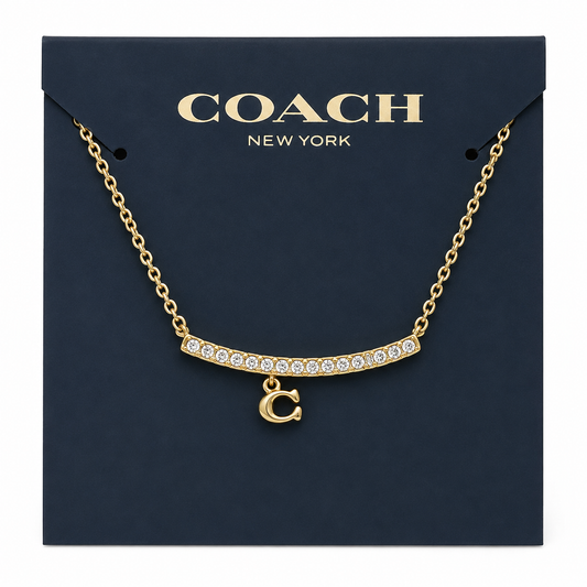 Coach Signature Bar Necklace