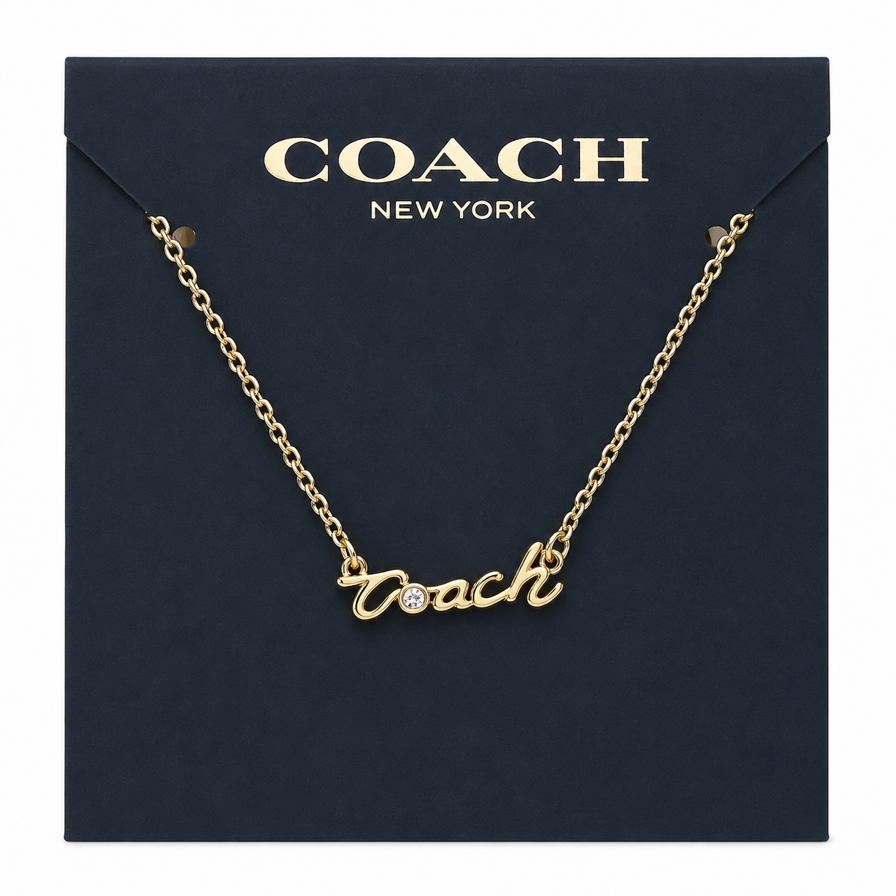 Coach Name-plate Necklace