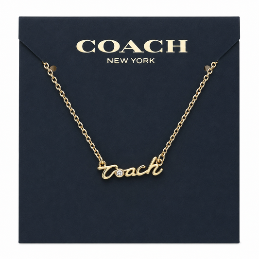 Coach Name-plate Necklace