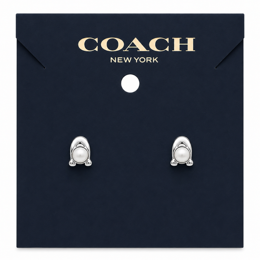 Coach Signature Pearl Earrings