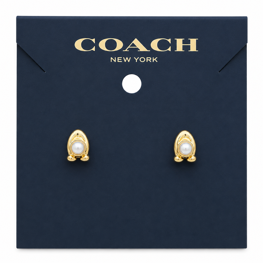 Coach Signature Pearl Earrings