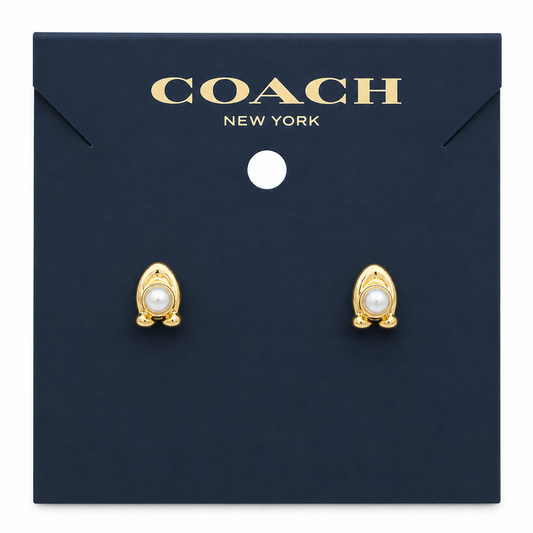 Coach Signature Pearl Earrings