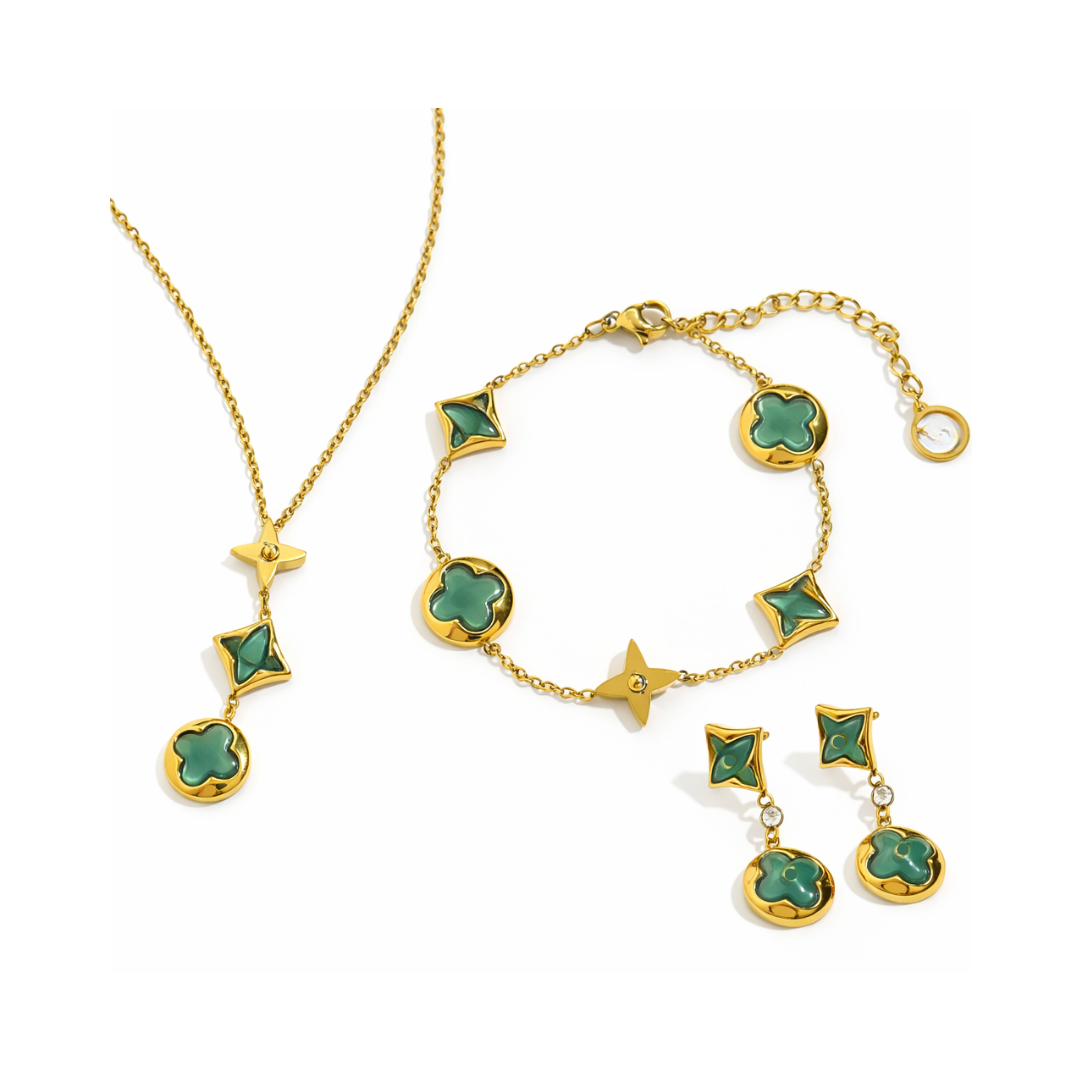 Emerald Blossom Set