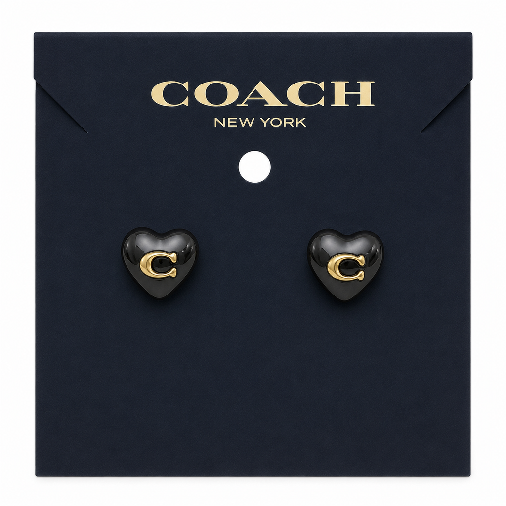Coach Heart Earrings