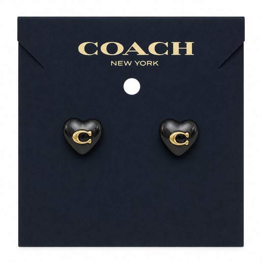 Coach Heart Earrings