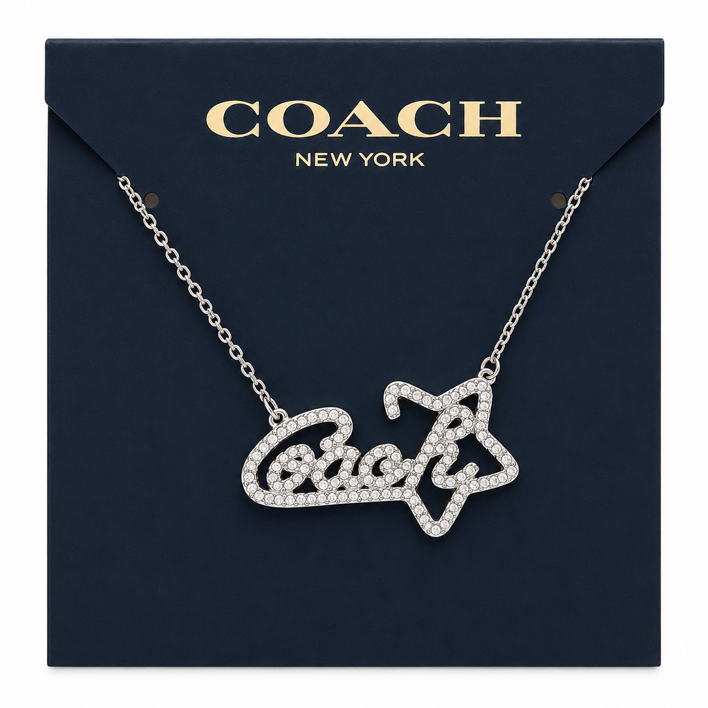 Coach Pave Star Necklace