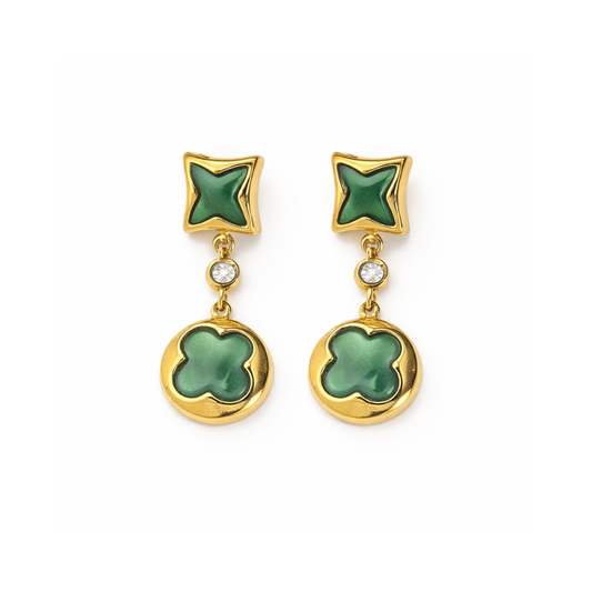 Emerald Blossom Earrings