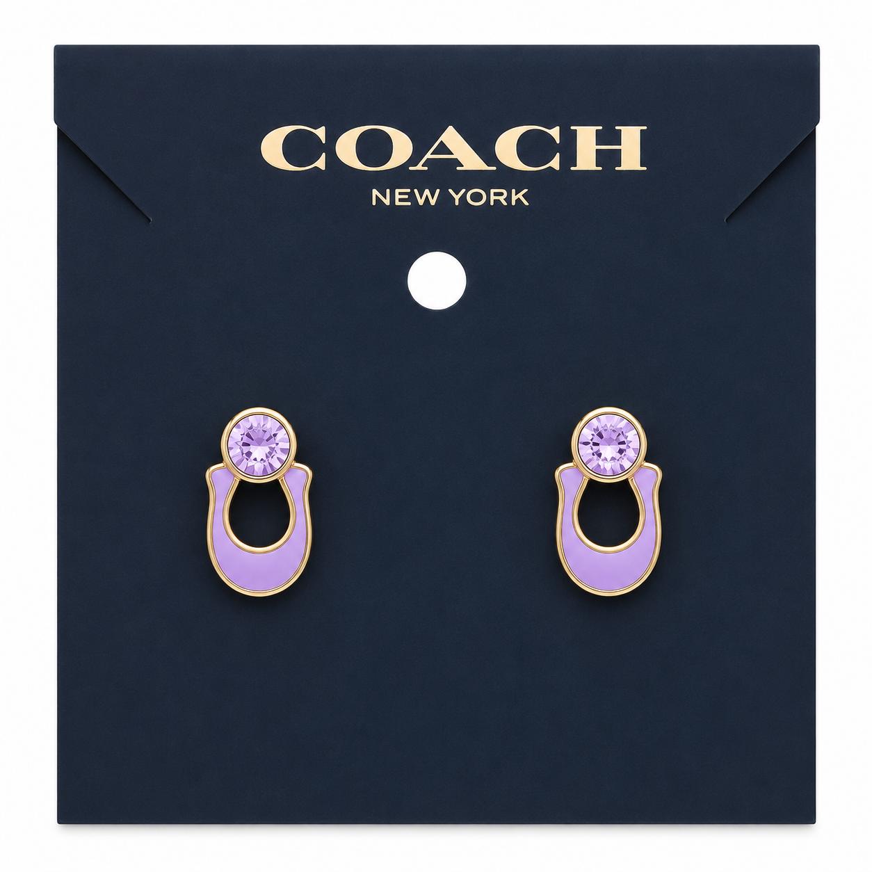 Coach Crystal Pearl Earrings