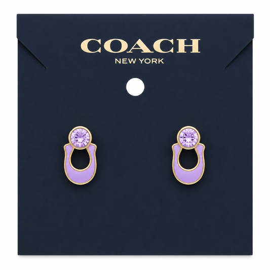 Coach Crystal Pearl Earrings
