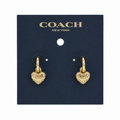 Coach Heart Huggie Earrings
