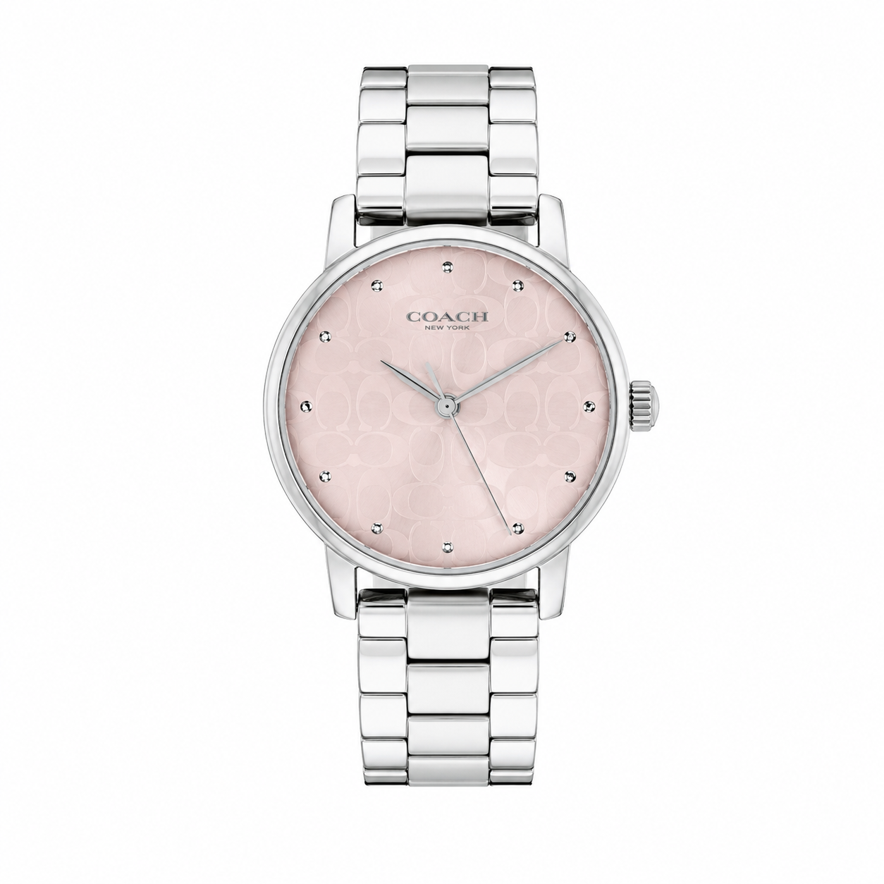 The WATCH : COACH Monogram Silver