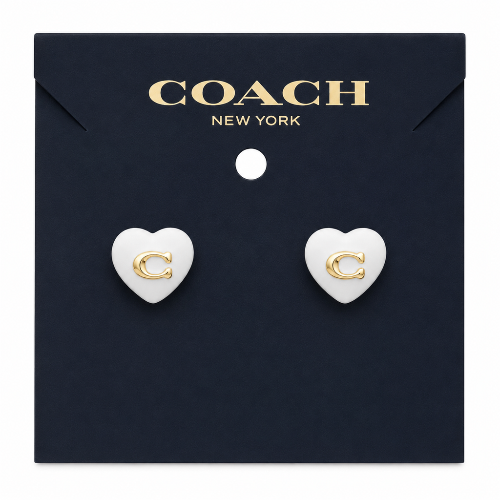 Coach Heart Earrings