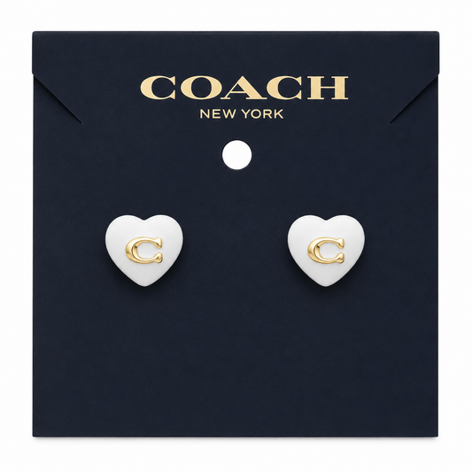 Coach Heart Earrings