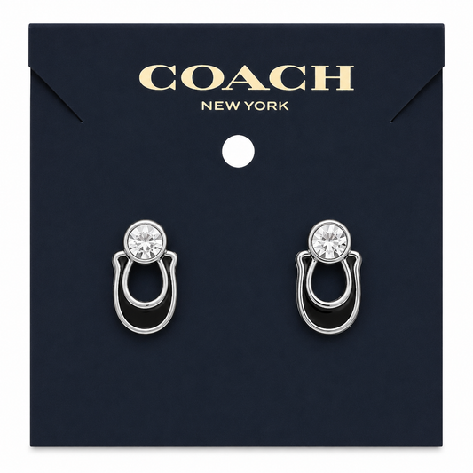 Coach Crystal Pearl Earrings