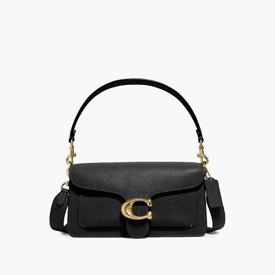 THE BLACK TABBY BAG - GOLD