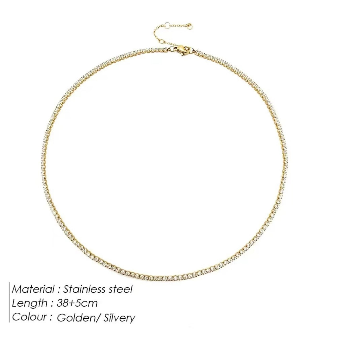 Dainty Tennis Necklace