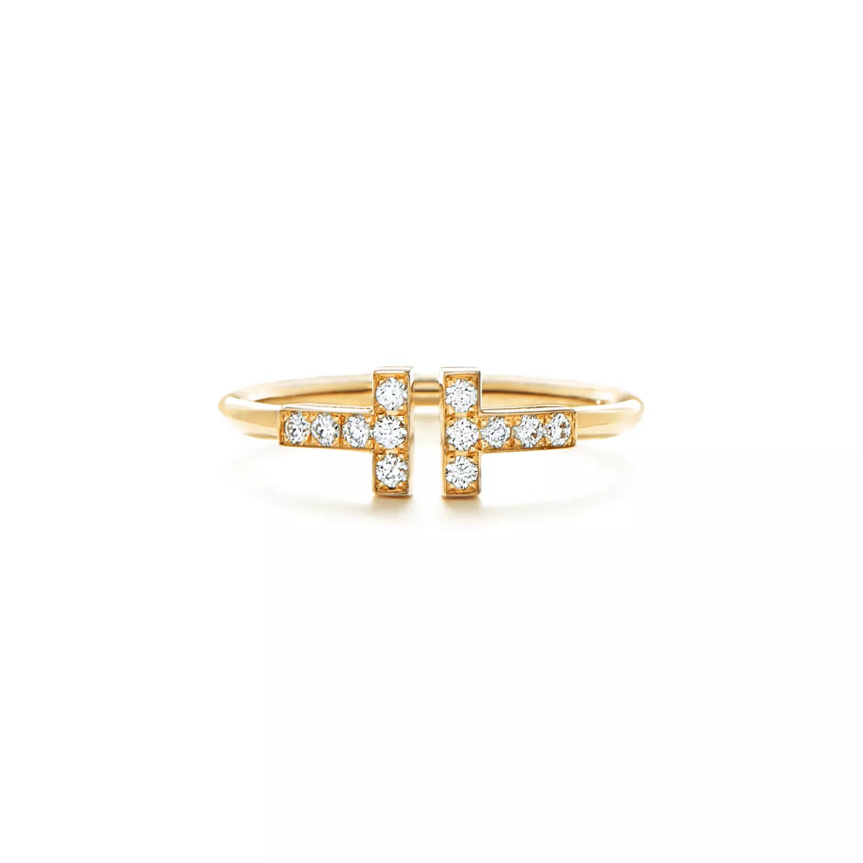 Tiff Ring with inlaid zircons