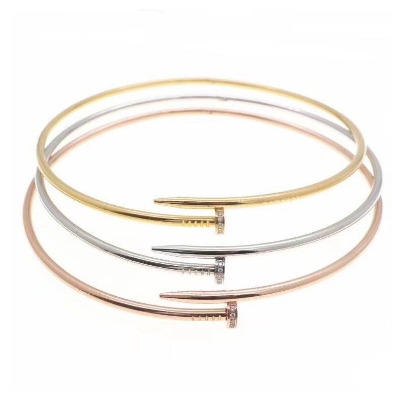 Skinny Incrusted Nail Bracelet