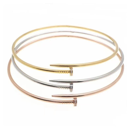 Skinny Incrusted Nail Bracelet