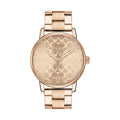 The WATCH : COACH Monogram Rose Gold