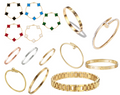 10 Stainless Steel Bracelets