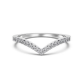Wishbone Band Engagement Ring