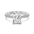 Radiant Bloom Engagement Ring